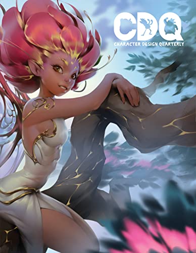 FantasyBLCC-D-Q magazine cover featuring a fantasy character with flower-like pink hair.