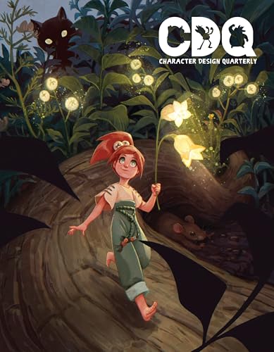 Cover of "Character Design Quarterly 32" featuring illustrated children in a forest.
