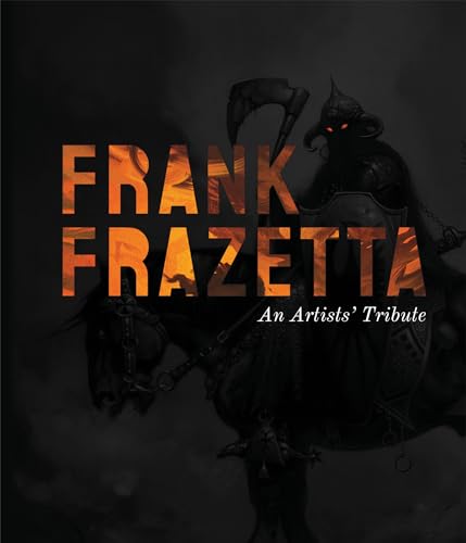 Book cover featuring a dark, fantasy illustration and bold text: "Frank Frazetta".