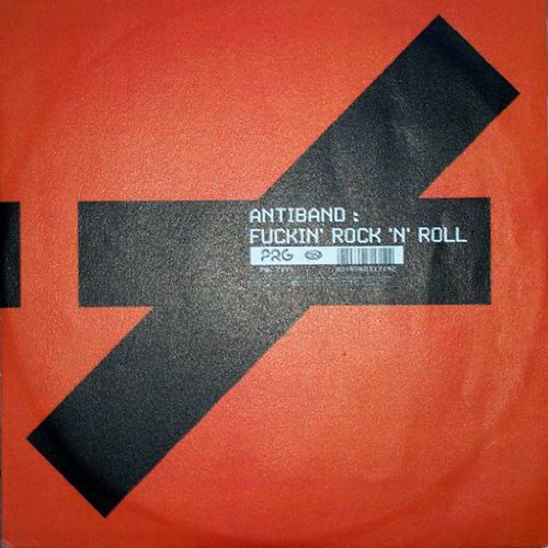 Orange vinyl record cover with black graphic and white text.