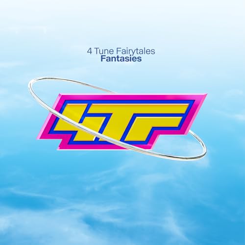 Album cover for “4 Tune Fairytales - Fantasies” with abstract logo.