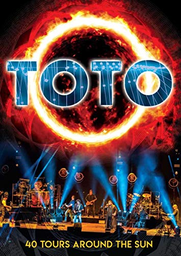 Toto "40 Tours Around The Sun" DVD cover with band on stage.