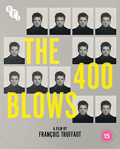 “The 400 Blows” Blu-ray cover with repeated portrait of a young boy.