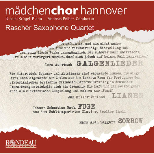 Madchenchor Hannover - Auerbach - Galgenlieder [CD]