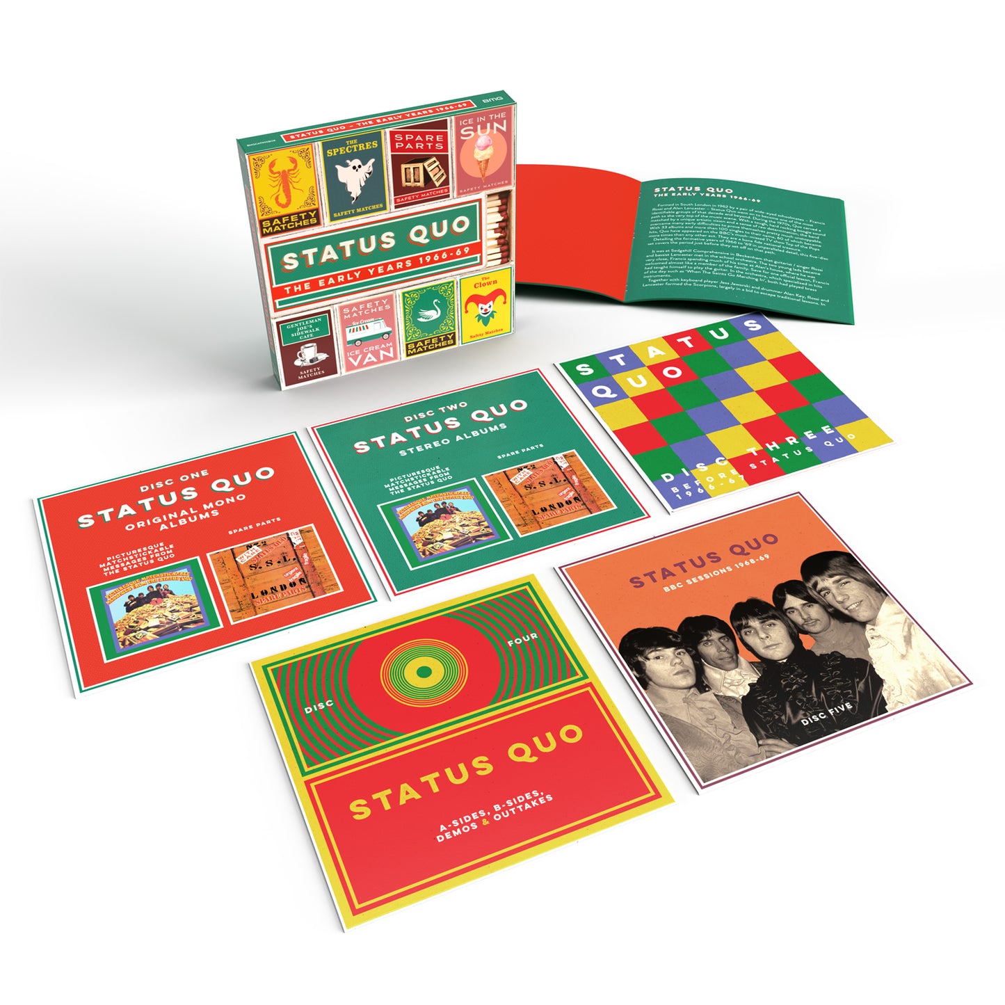 Status Quo - The Early Years: 1966-69 (5CD Box Set)