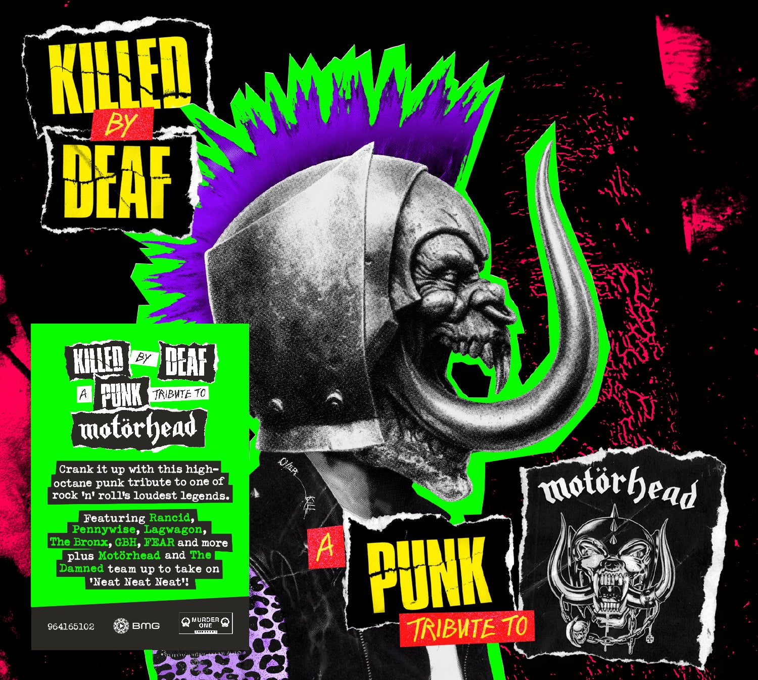 CD cover art featuring a punk-styled creature with a mohawk against a black background.