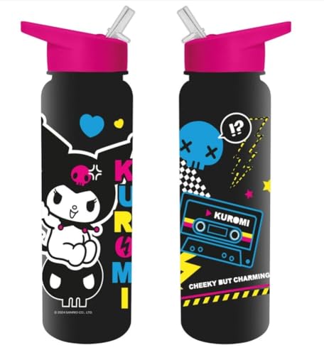 Kuromi (Punk Vibes) Plastic Drinks Bottle