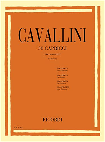 ERNESTO CAVALLINI:30 CAPRICCI CLARINETTE