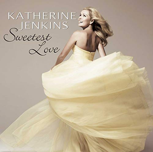 Katherine Jenkins album cover, woman in a flowing yellow gown.