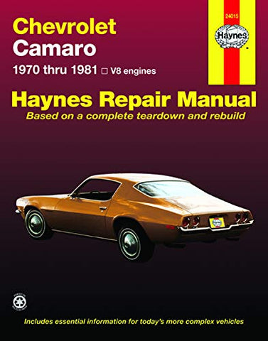 Chevrolet Camaro (70 - 81) (Hayne's Automotive Repair Manual)