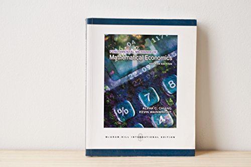 Fundamentals Methods Of Mathematical Economics, 4Th Edn