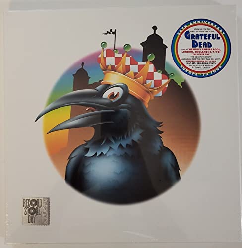 Grateful Dead vinyl record cover with a crow wearing a crown.