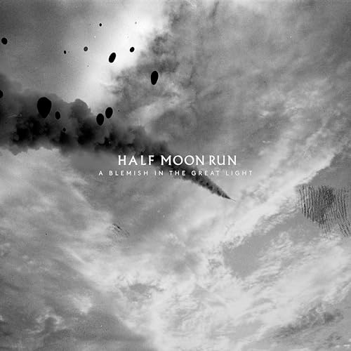 BlackCary-S black and white album cover with clouds and text Half Moon Run.