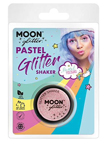 Moon Glitter Pastel Glitter Shakers Baby Pink