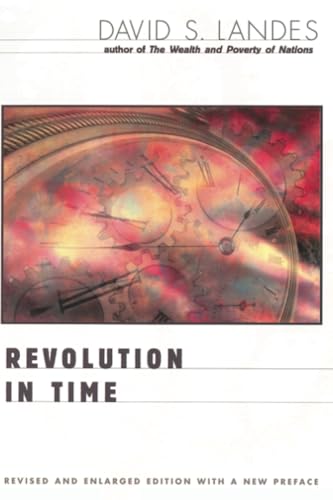 Book cover: “Revolution in Time” with a clock face and fiery background.