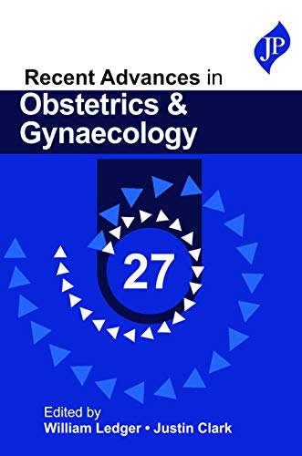 Book cover: "Recent Advances in Obstetrics & Gynaecology 27" with blue design.