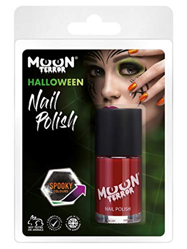 Moon Terror Halloween Nail Polish Red