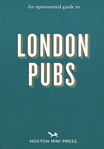 Book cover with London landmarks and pubs, likely featuring a classic typographic design.
