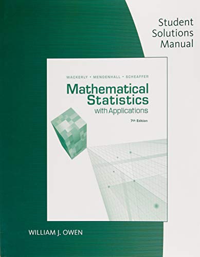 Mathematical Statistics with Applications: Student Solutions Manual