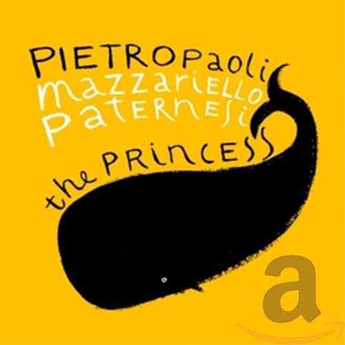Yellow CD cover with black whale silhouette and handwritten text.