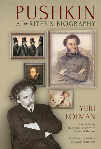 Book cover for "Pushkin: A Writer's Biography" featuring portraiture.