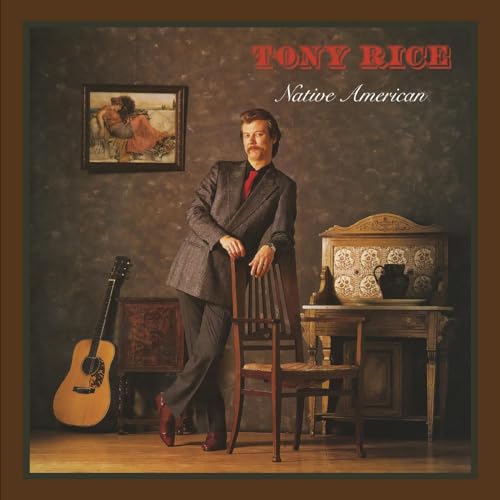 Album cover for Tony Rice’s “Native American” featuring a portrait of the artist.