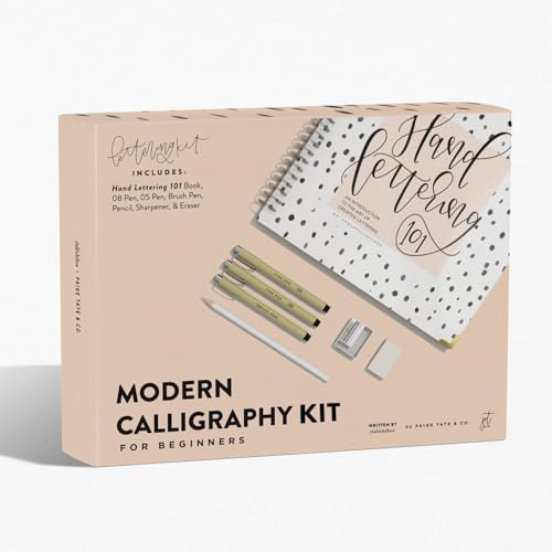 Modern Calligraphy Set for Beginners: A Creative Craft Kit for Adults Featuring Hand Lettering 101 Book