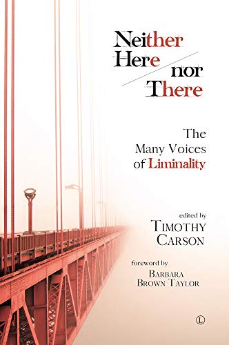 Book cover with red-toned bridge image and white text, “Neither Here nor There.”