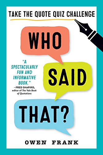 Who Said That? (Quiz Books)