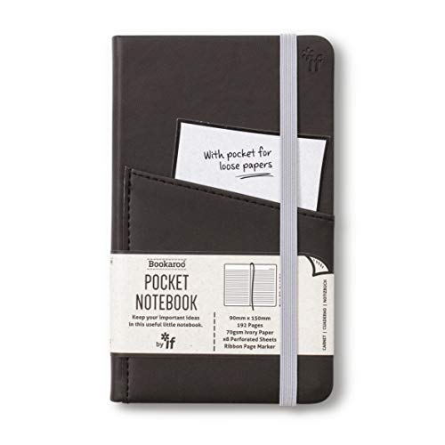 Bookaroo Pocket Notebook (A6) Journal - Black