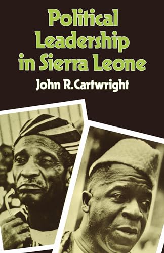 Book cover: “Political Leadership in Sierra Leone” with portraits of two men.