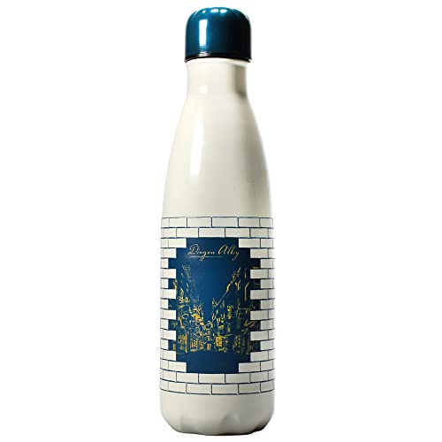 Water Bottle Metal (500Ml) - Harry Potter (Diagon) Embossed