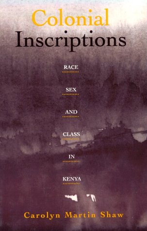 Colonial Inscriptions: Race