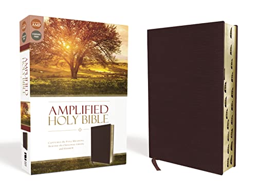 Amplified Holy Bible, Bonded Leather, Burgundy, Thumb Indexed : Captures the Full Meaning Behind the Original Greek and Hebrew