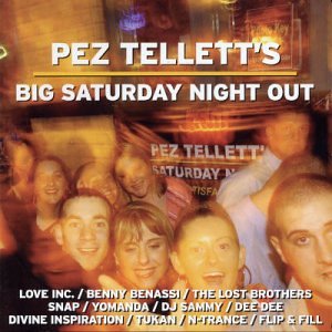 CD cover for “Pez Tellett’s Big Saturday Night” with blurry crowd image.