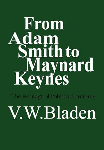 Dark green book cover with white text: "From Adam Smith to Maynard Keynes.
