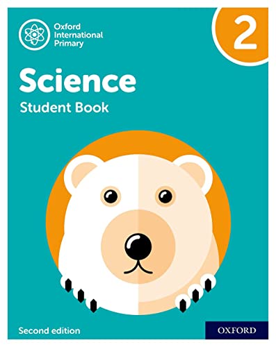 “Student Book 2” cover with a polar bear illustration, teal background.
