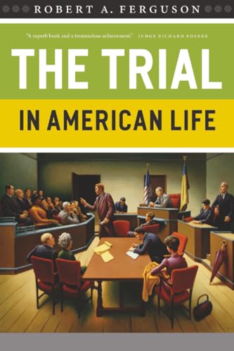 Book cover depicting a courtroom scene with people and a judge.