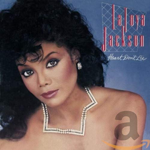 La Toya Jackson album cover, "Heart Don't Lie", portrait of singer.