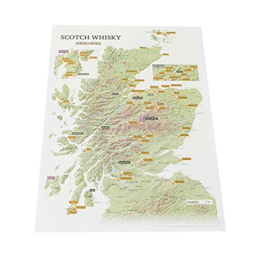 Whisky Distilleries Collect And Scratch Print - Poster For Scotch Lovers - 29.7