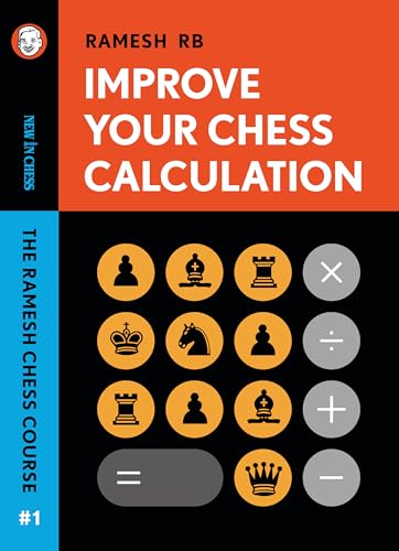 Chess book with black cover, white text, and strategy diagrams on interior pages.