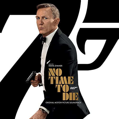 CD cover for “No Time To Die” soundtrack featuring Daniel Craig.