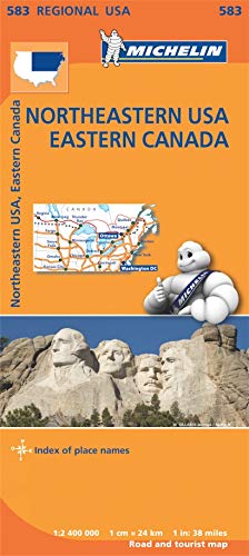 Northeastern USA, Eastern Canada - Michelin Regional Map 583: Map (Michelin Regional Maps)