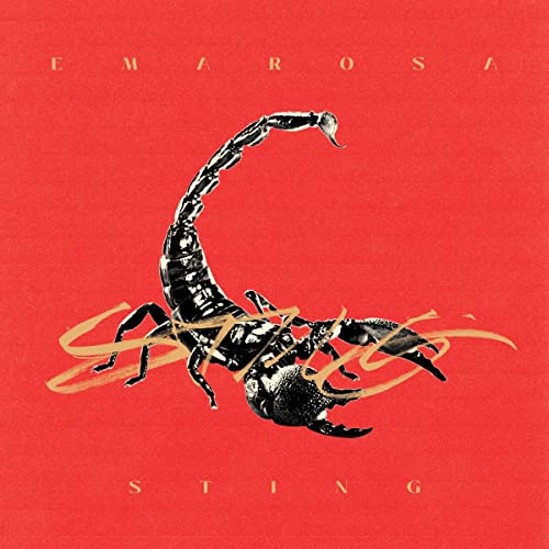 Red album cover featuring a detailed black scorpion and gold text.