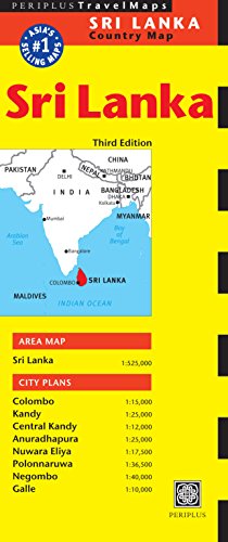 Sri Lanka Travel Map Third Edition (Periplus Travel Maps) (Periplus Travel Maps: Country Map)
