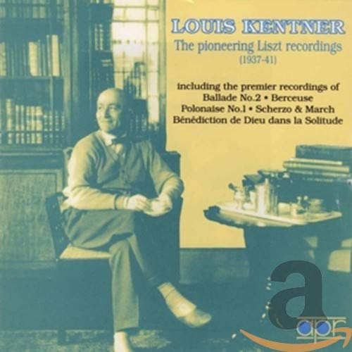 CD cover featuring pianist Louis Kentner in a vintage sepia-toned portrait.
