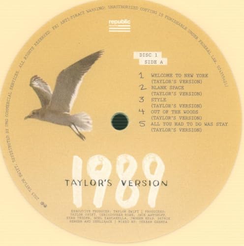 Swift Taylor - 1989 (Taylors Version) (Sunrise Boulevard Yellow Vinyl) [VINYL]