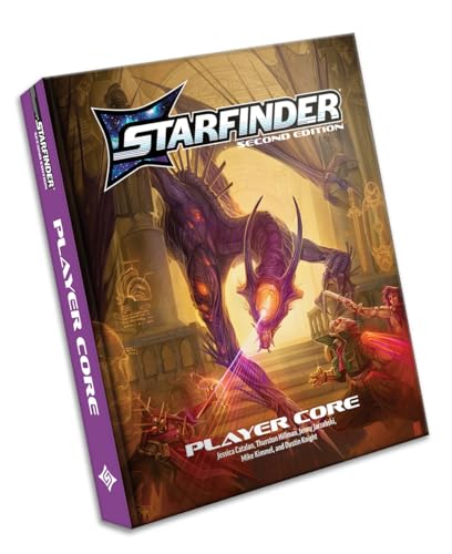 Starfinder Player Core book cover with a space creature and figures.