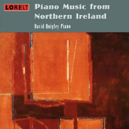 CD cover for “Piano Music From Northern Ireland” with abstract art.