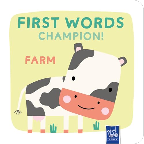 Book cover with a cartoon cow and the title "Farm" in large letters.